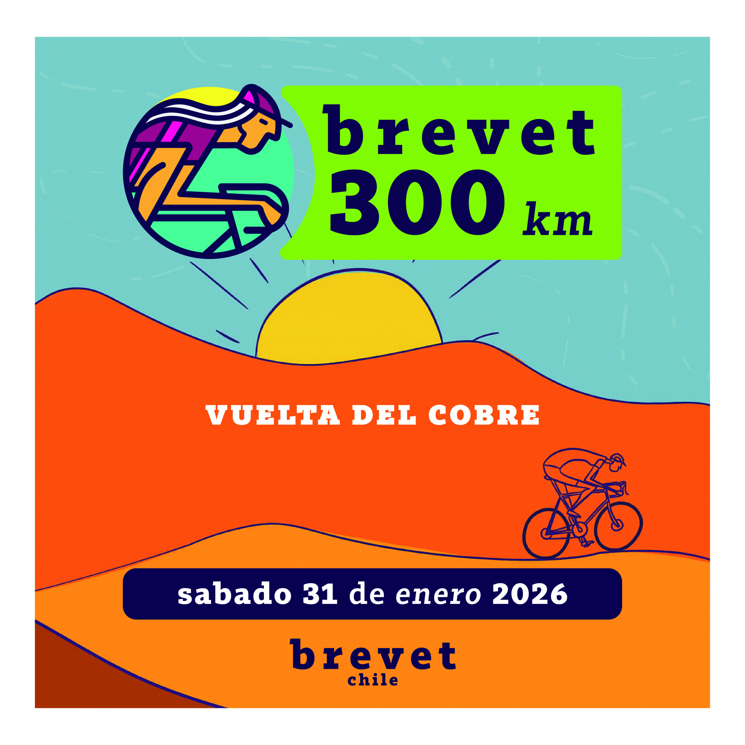 Evento Brevet 300km – Vuelta del Cobre 31-01-2026